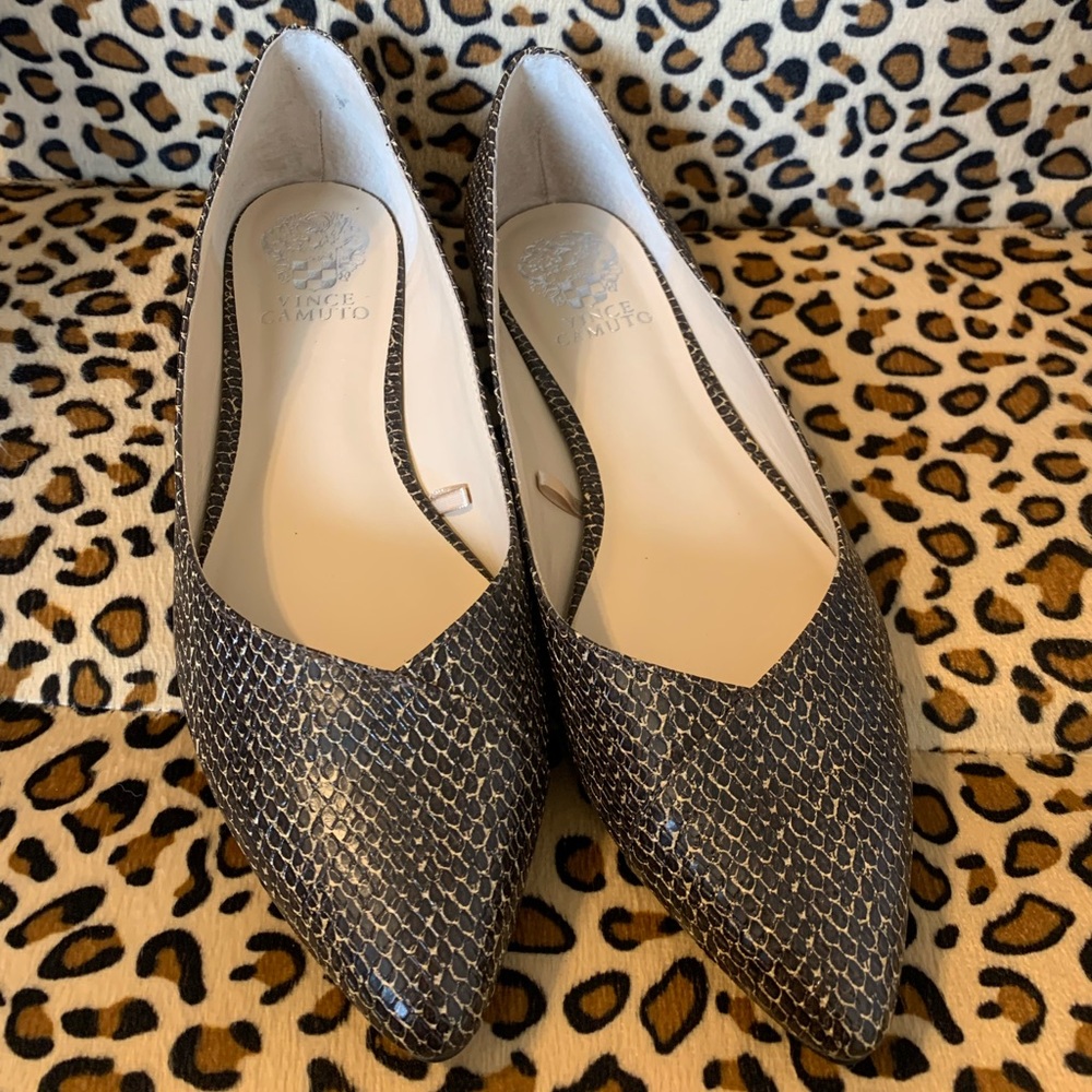 Vince Camuto Snake Print Flats